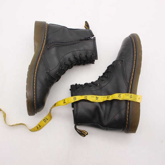 Doc Dr. Martens 15382 Women's Size 5 Black Zip Lace Up Comfort Combat Boots - Picture 6 of 9